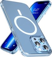 Phreeze Back Cover - Geschikt voor iPhone 13 Pro Max Hoesje - Ultra HD Transparant Case - Met Magneet Cirkel - Doorzichtige Cover