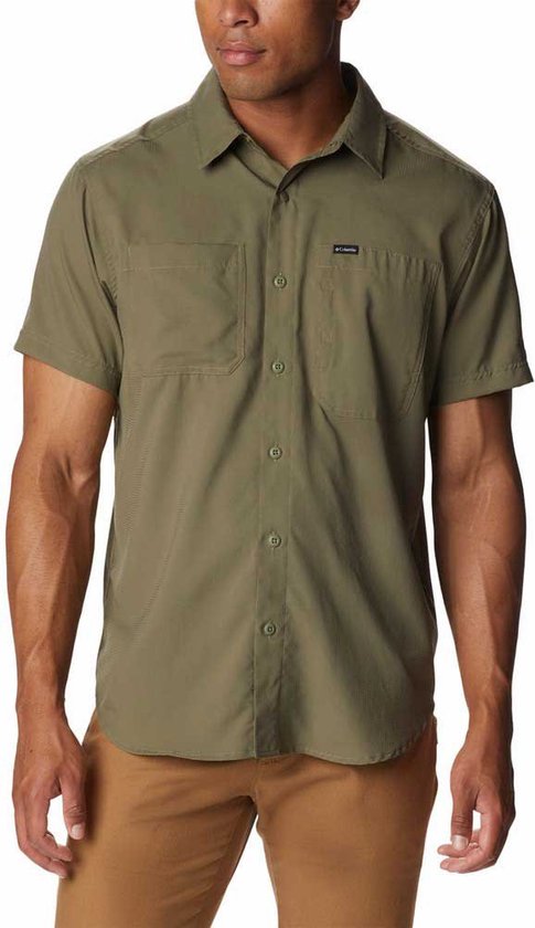 Columbia Silver Ridge™ Shirt Met Korte Mouwen Groen XL Man