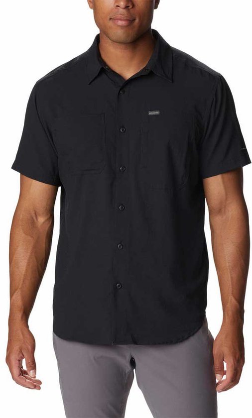 Columbia Silver Ridge™ Shirt Met Korte Mouwen Zwart XL Man