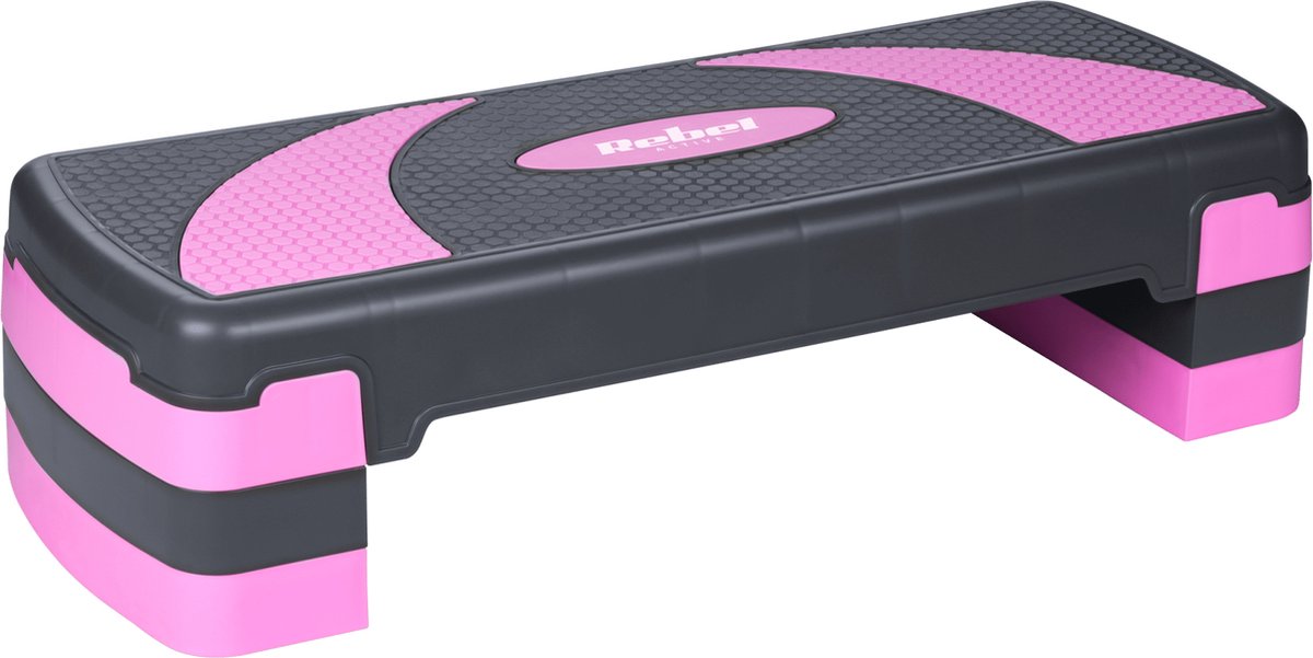 Rebel Active Fitness Stepper Aerobics Step In Hoogte Verstelbaar Tot 20 Cm Stepper. bol