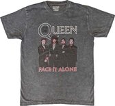 Queen - Face It Alone Band Heren T-shirt - M - Zwart