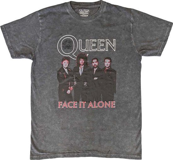Queen - Face It Alone Band Heren T-shirt - Zwart