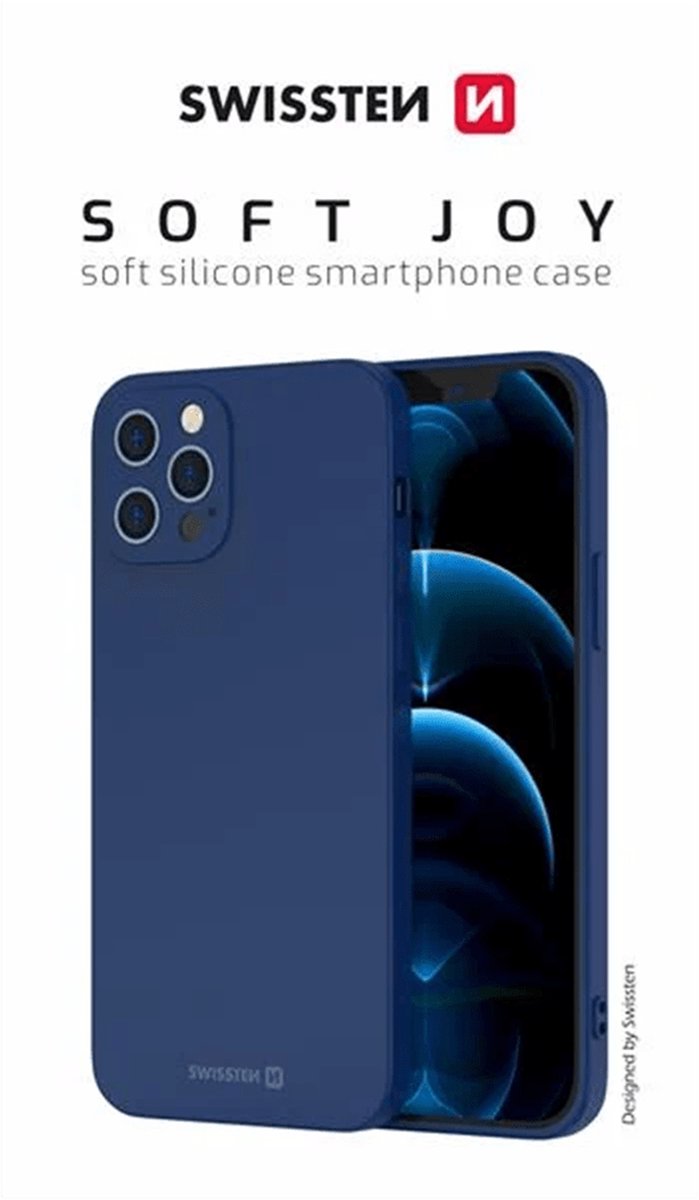 Swissten – Back Cover – Geschikt voor – Galaxy S24 – Backcover hoesje – Soft Joy – Blauw