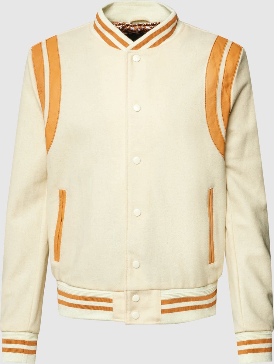goosecraft high roller bomber sheep DD + woollike antique white - maat S