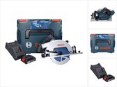 Bosch GKS 18V-68 GC Professionele accucirkelzaag 18 V 190 mm Biturbo Brushless + 1x accu 2.0 Ah + lader + L-BOXX