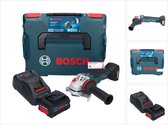 Bosch GWS 18V-10 SC accu haakse slijper 18 V 125 mm borstelloos + 1x ProCORE accu 8.0 Ah + lader + L-Boxx
