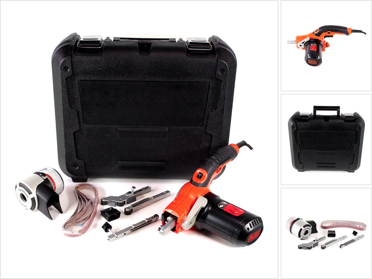 BLACK+DECKER Powerfile Bandschuurmachine + 12 accessoires - KA902EK-QS – foto 2