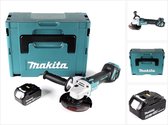 Makita DGA 511 M1J accu haakse slijper 18V 125mm borstelloos + 1x accu 4,0Ah + Makpac - zonder lader