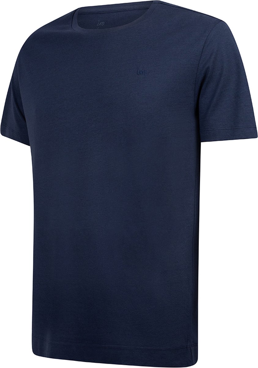 Undiemeister T-shirt Heren - Casual Fit - Ronde Hals - Mellowood Tencel - Storm Cloud (Blauw) - Maat XL