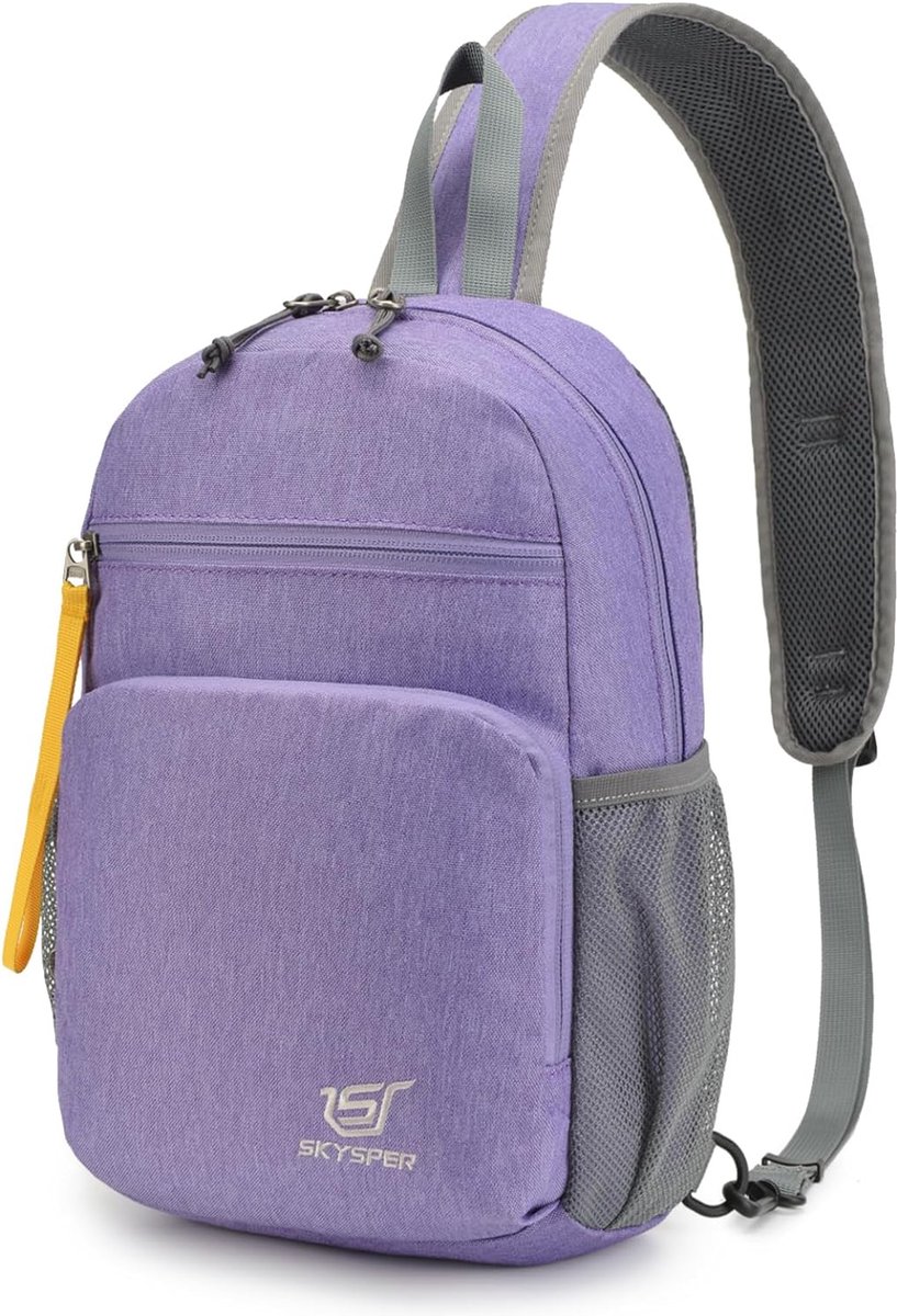 Borsttas Lichtgewicht Sling Bag Kleine schouderrugzakken voor heren Waterdichte Crossbody Pack-schoudertas voor wandelen Outdoor Reizen