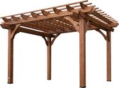 Pergola Backyard Discovery 305x366cm Bois – Construction bois de cèdre – Epaisseur poteau 14x14cm