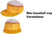 Baseball cap/pet Biertje - verstelbaar - Festival thema feest bier feest cap pet hoofddeksel