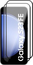 Screenprotector geschikt voor Samsung Galaxy S23 FE - 2x Volledig Dekkend Glas Screen Protector