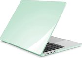 Laptopcover - Geschikt voor MacBook Air 13,6 inch - Case - Cover Hardcase - A2681 M2 (2022) - Kristal Mintgroen