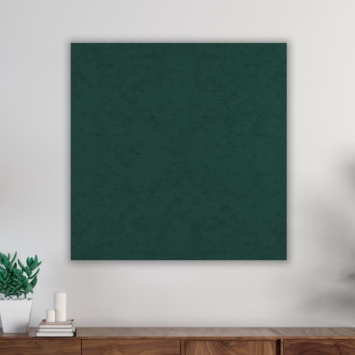 Akoestisch Decoratie Paneel - Donker Groen - 119x119cm - Prikbord