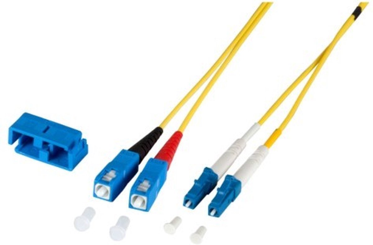 OS2 duplex glasvezel kabel LC-SC 20m