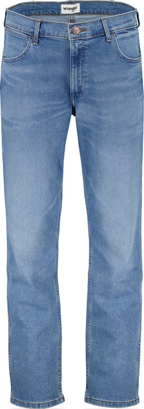 Wrangler Heren Jeans Broeken GREENSBORO regular/straight Fit Blauw 38W / 32L Volwassenen