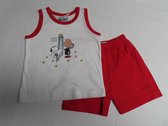 Ensemble - Jongens - Snoopy - T shirt zonder mouwen + shortje - 18 maand 86
