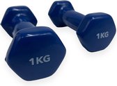 Padisport - Dumbells 1 Kg - Halter - Gewichten Set Halters - Gewichten 1 Kg - Blauw - Gewichten - Dumbells - Halters - Gewichtjes 1 Kg
