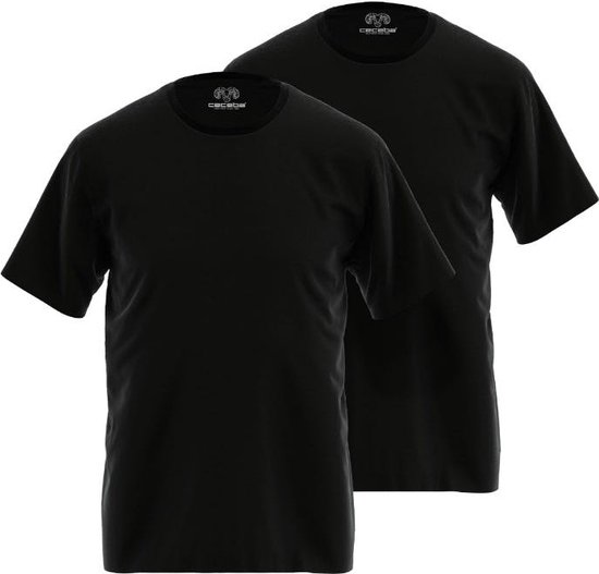 Ceceba T-shirt ronde hals - 930 Black - maat 5XL (5XL) - Heren Volwassenen - 100% katoen- 31240-4012-930-5XL