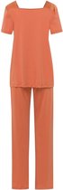 Hanro Pyjama lange broek - 2294 Orange - maat 40 (40) - Dames Volwassenen - 100% katoen- 074923-2294-40