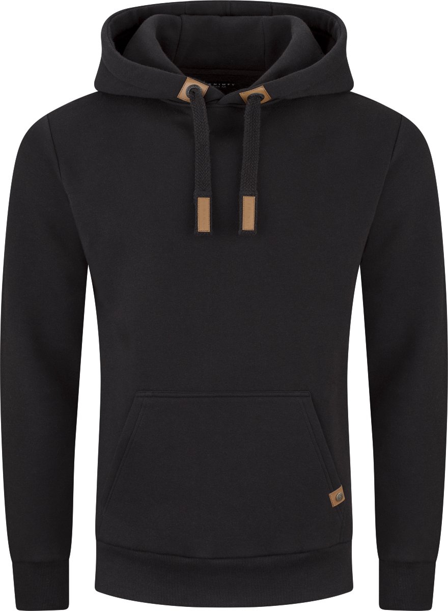DENIMFY Heren Sweatshirt DFIvo regular fit Zwart 5XL Volwassenen Hoodie Capuchon Sweatshirt