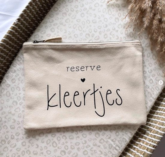 Foto: Organizer reserve kleertjes hartje etui luiertas mommybag baby etui opbergetui baby katoen etui reservekleertjes kraamcadeau geordend etui voor babykleertjes handig voor onderweg met baby