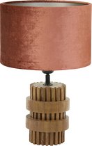 Light and Living tafellamp - rood - hout - SS10229