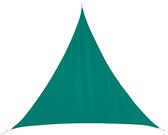 Schaduwdoek/zonnescherm Curacao driehoek mint groen waterafstotend polyester - 3 x 3 x 3 meter - Terras/tuin zonwering