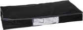 Dekbed/kussen opberghoes zwart met vacuumzak 98 x 45 x 15 cm - Dekbedhoes - Beschermhoes