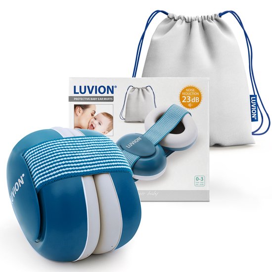 LUVION® Baby Gehoorbeschermer - Premium gehoorbescherming voor je baby - tot 3 jaar - Petrol Blue