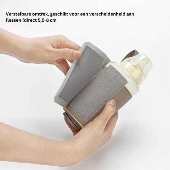 Draagbare Flessenwarmer - Flessenwarmer Onderweg USB Oplaadbaar - Flesverwarmer Met 3 Verwarmingsniveaus - Geschikt Voor Babyflessen En Glazen Bekers van LittleBees — afbeelding 4
