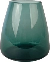 XLBoom Dim Smooth Small Vaas - Glas - Voor Binnen - Groen - 15×15×16,5cm
