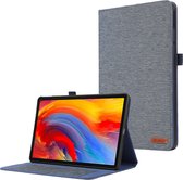 Case2go - Étui pour tablette adapté à Lenovo Tab M11 - Motif en tissu - Book Case - 11 pouces - Bleu foncé