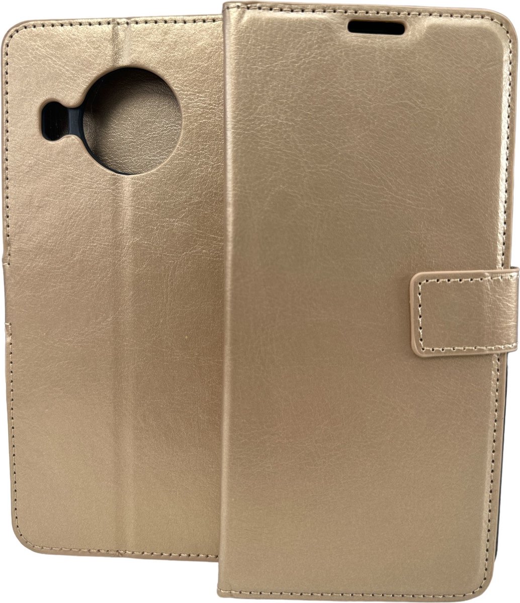 Portemonnee Book Case Hoesje Geschikt voor: Nokia X10 / X20 - goud