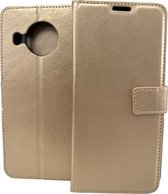 Portemonnee Book Case Hoesje Geschikt voor: Nokia X10 / X20 -  goud
