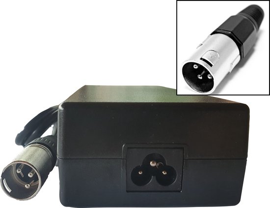 Acculader 42v 2A (XLR4) Koga Sparta Batavus ION PMU4 36v fietsacculader oplader lader Accell BSC420012000 van Accell — afbeelding 3
