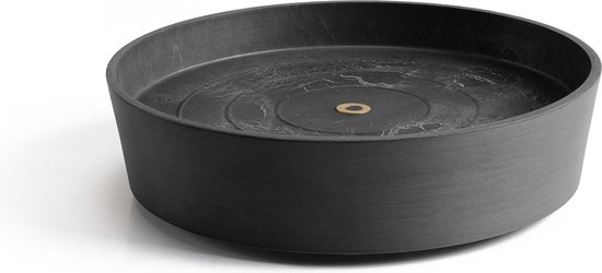 Ecopots RONDE INFERIEURE SUR ROUES 40CM Gris Foncé 40