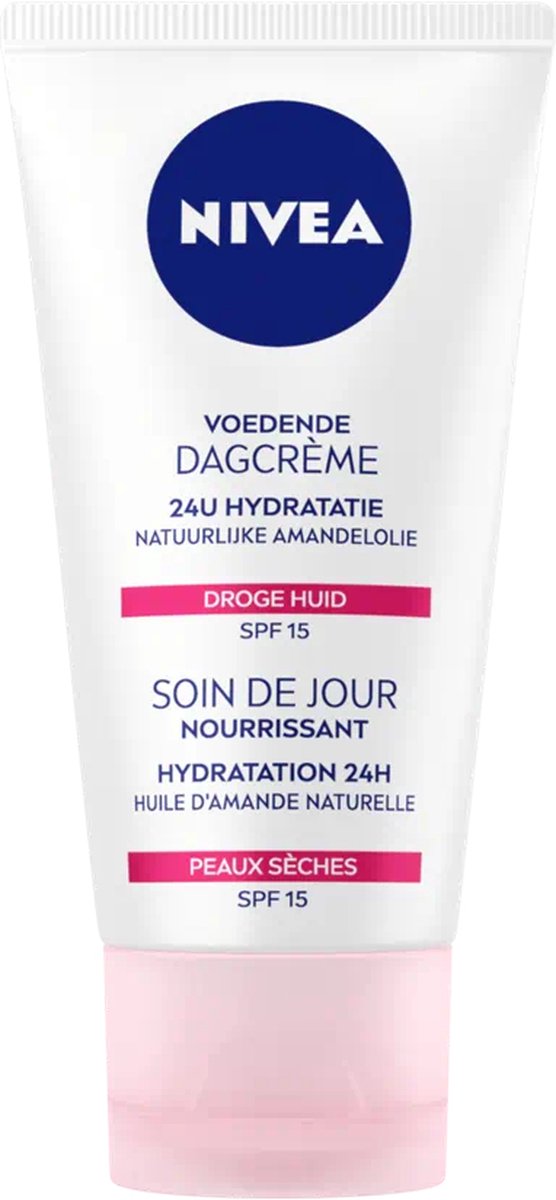 Goedkoopste Nivea Nourishing Dagcrème - SPF 15 - 50 ml (voor droge en gevoelige huid