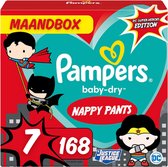 Pampers Bébé Dry Nappy Pants Taille 7 - 168 Couches-culottes Boîte mensuelle