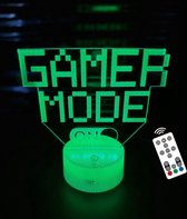 APO Electronics® - Gamer Mode RGB Lamp - Met Afstandsbediening - Multicolor - Crack Light