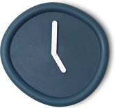 Ronde Klok Diepblauw / Round Clock Deepblue - Design klok Werkwaardig