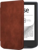 Case2go - E-reader Hoes geschikt voor PocketBook Verse / Pro - Sleepcover - Auto/Wake functie - Magnetische sluiting - Donker Bruin