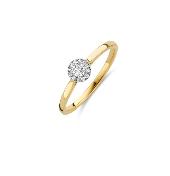 Blush Ring 1648BDI/54 14k Geelgoud 0,15crt G SI Briljant geslepen Diamant Maat 54