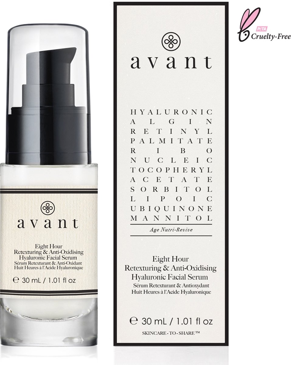 Avant Age Nutri-Revive Eight Hour Retexturing & Anti-Oxidising Hyaluronic Facial Serum