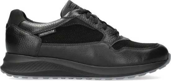 Mephisto Davis - heren sneaker - zwart - maat 47.5 (EU) 12.5 (UK)