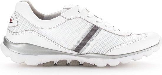 Gabor rollingsoft sensitive 26.966.51 - dames rollende wandelsneaker - wit - maat 42.5 (EU) 8.5 (UK)