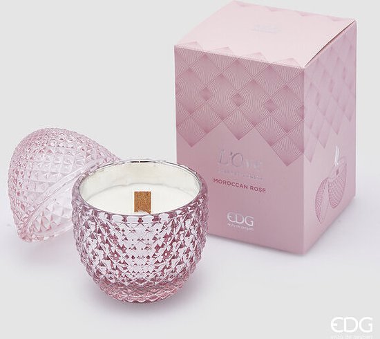 Enzo De Gasperi - Bougie parfumée Rose Marocaine Rose D8 - Glas - Pasen