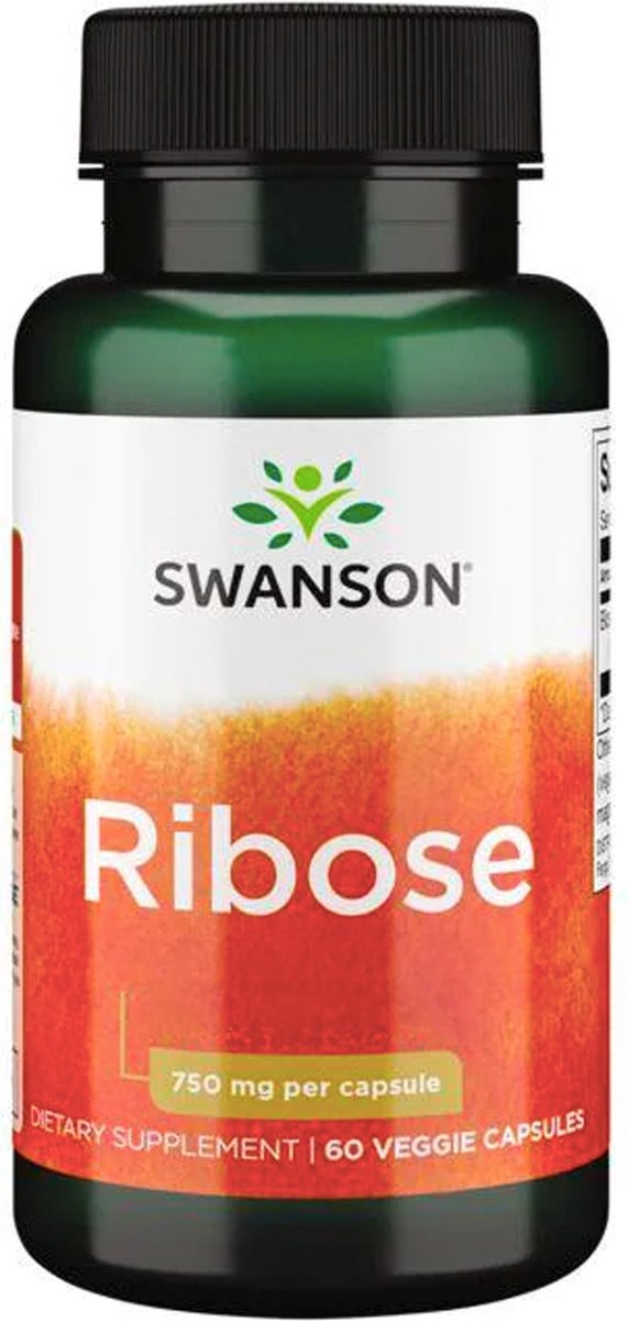 Goedkoopste Swanson - D-Ribose - Bio energy Ribose® - 750mg - 60 Vegetarische capsules