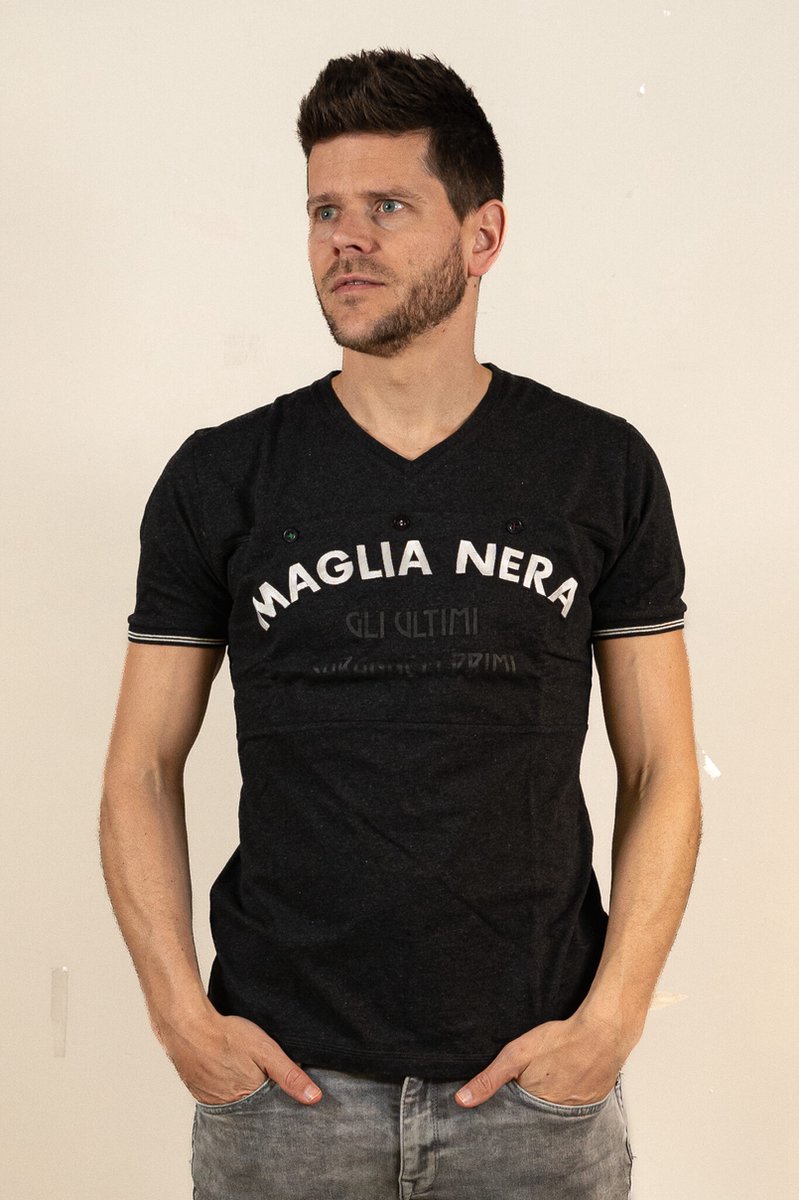 T-Shirt Le Patron Maglia Nera - Maat XS